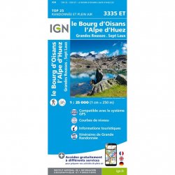 Buy IGN Top 25 L'Alpe d'Huez - Bourg D'Oisans /3335ET