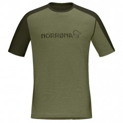 Buy NORRONA Falketind Equaliser Merino T-Shirt /olive night rosin