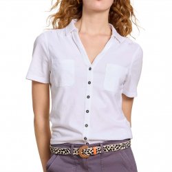 Buy WHITE STUFF Penny Pocket Embroidered Shirt /pale ivory