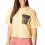 COLUMBIA Painted Peak Knit Ss Cropped Top W /sunkissed shark