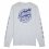 SANTA CRUZ L/s T-Shirt Global Flame Dot Mono /athletic heather