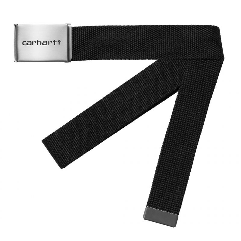 CARHARTT WIP Clip Belt Chrome /black
